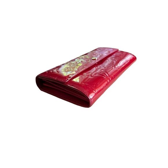 Louis Vuitton Wallet Women’s Red Vernis Complete Set | Louis Vuitton Sarah Auth - Picture 6 of 13